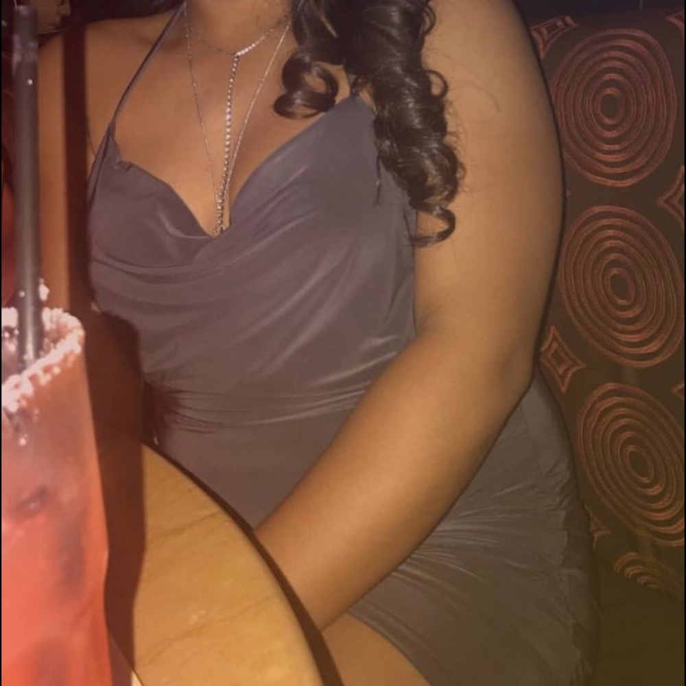 Grey Backless dress(very sexy)